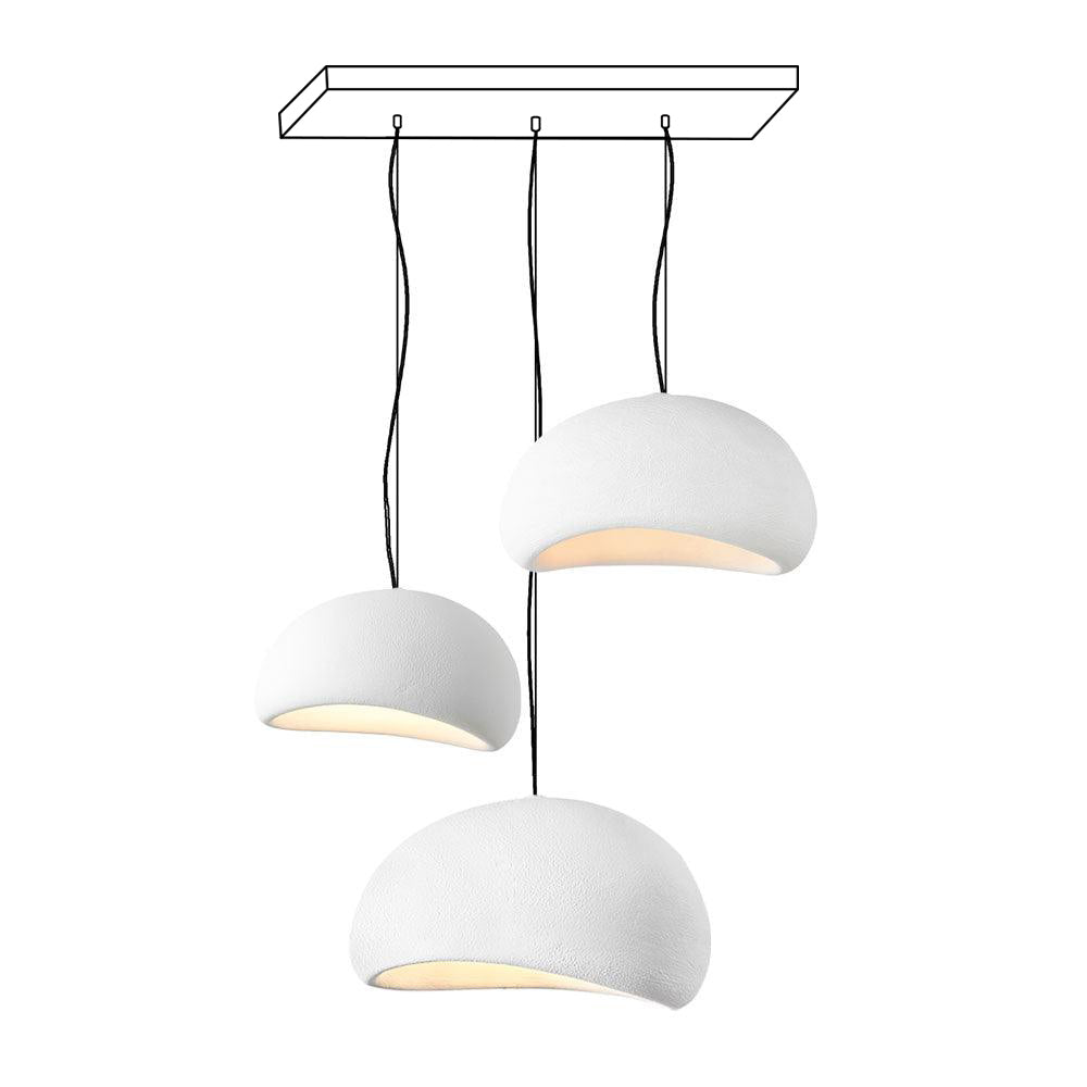 Wabi-Sabi Organic Chandelier - Sculptural Statement Light
