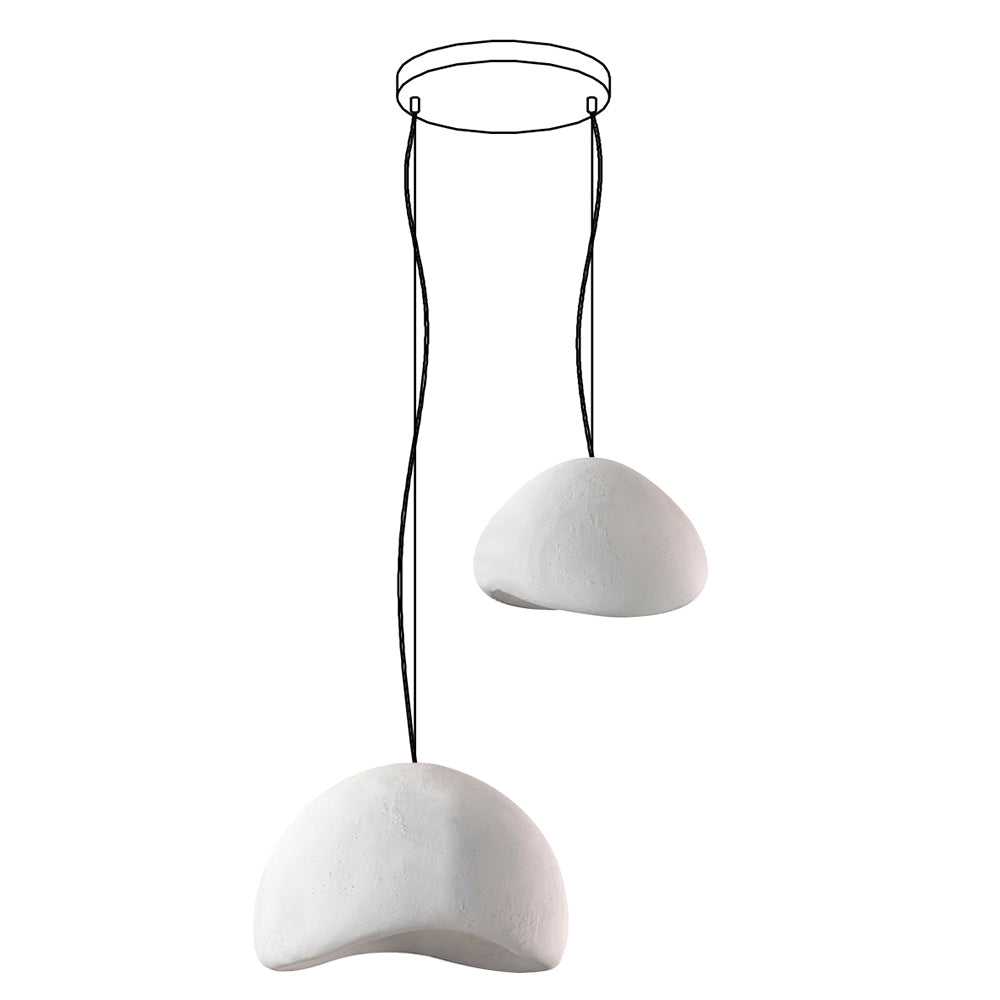 Wabi-Sabi Organic Chandelier - Sculptural Statement Light