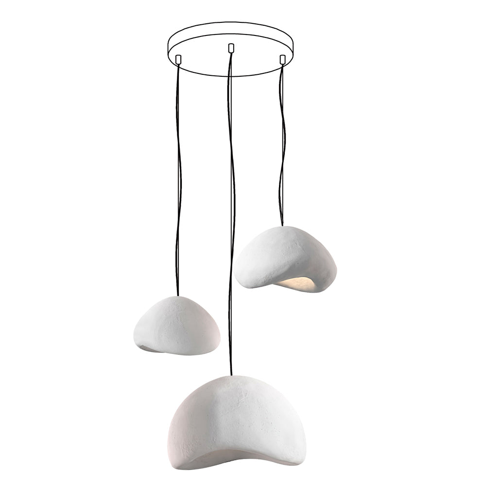 Wabi-Sabi Organic Chandelier - Sculptural Statement Light