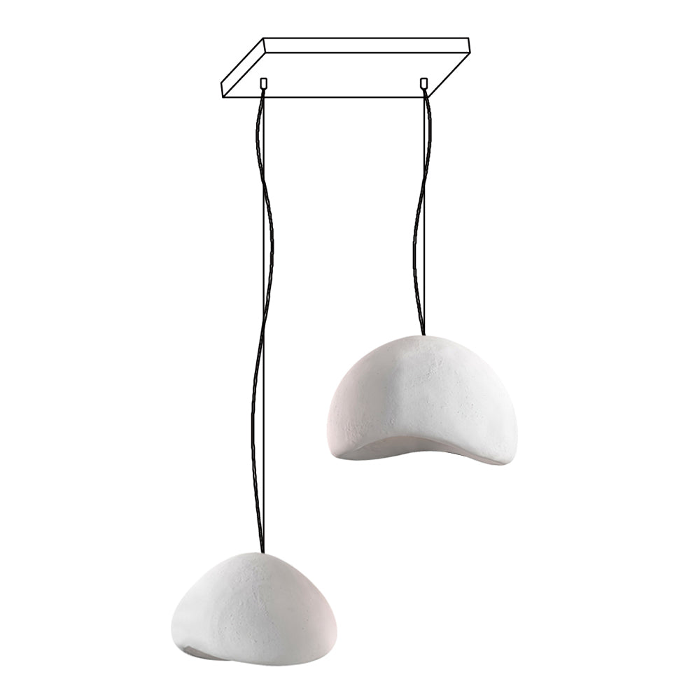 Wabi-Sabi Organic Chandelier - Sculptural Statement Light