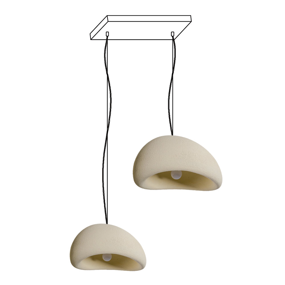 Wabi-Sabi Organic Chandelier - Sculptural Statement Light