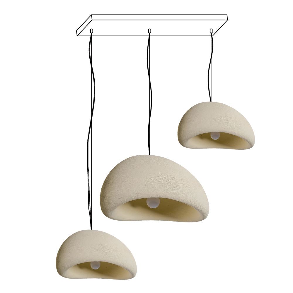 Wabi-Sabi Organic Chandelier - Sculptural Statement Light