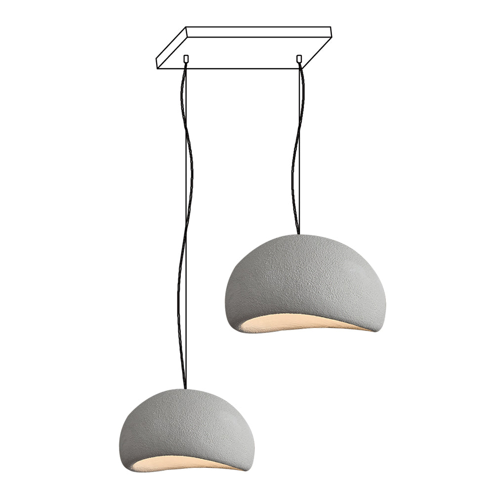 Wabi-Sabi Organic Chandelier - Sculptural Statement Light