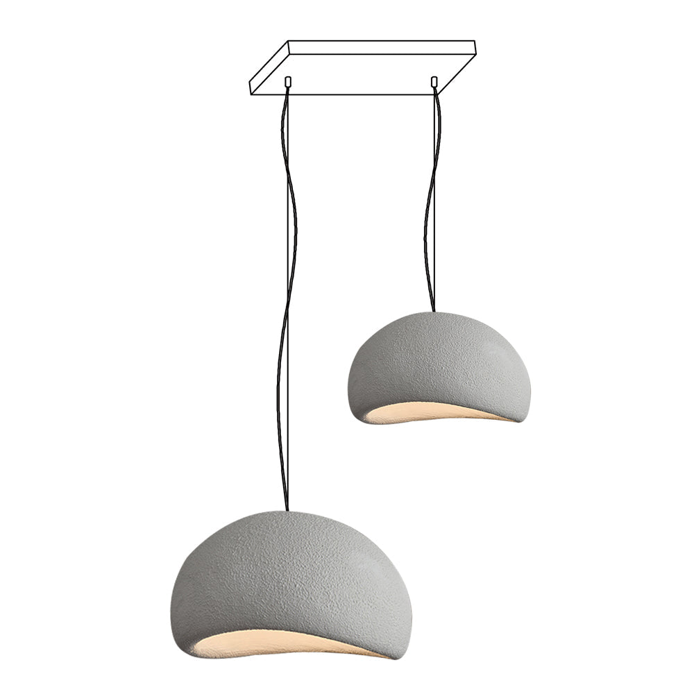 Wabi-Sabi Organic Chandelier - Sculptural Statement Light