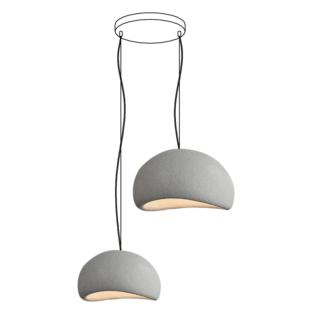 Wabi-Sabi Organic Chandelier - Sculptural Statement Light