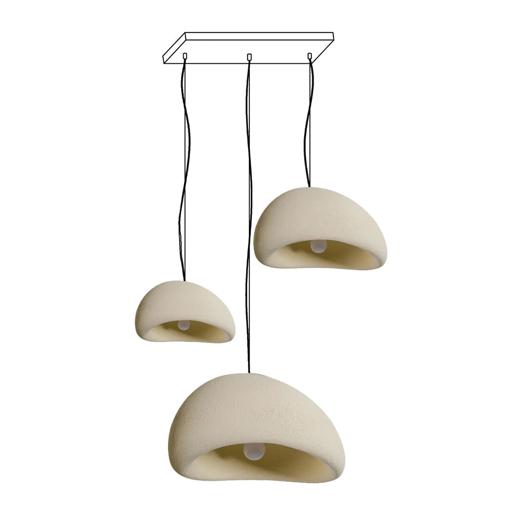 Wabi-Sabi Organic Chandelier - Sculptural Statement Light