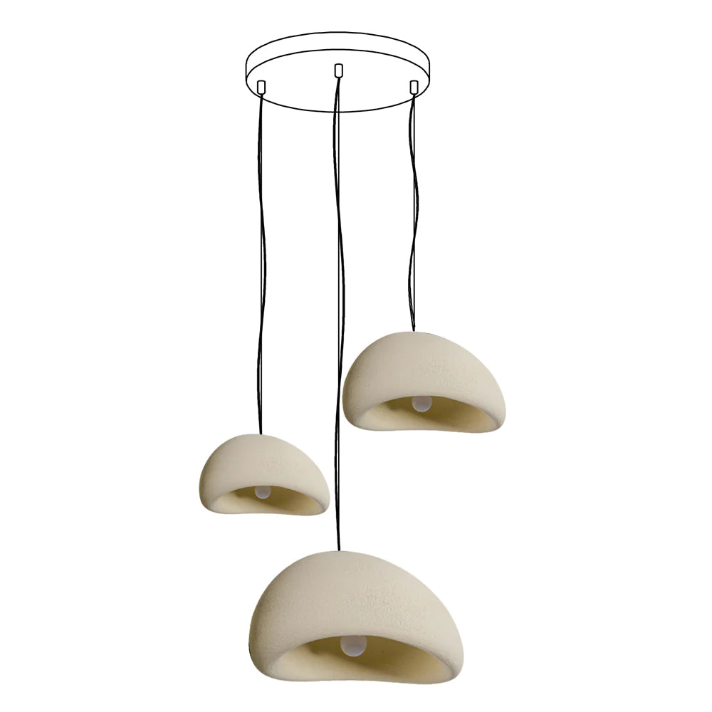 Wabi-Sabi Organic Chandelier - Sculptural Statement Light