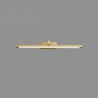 Front view of this Clérachic wall light in brass, unlit, on a plain grey background.