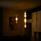 Washi Paper E Pendant Light, Tall Mulberry Shade, E26/E27, Hardwired