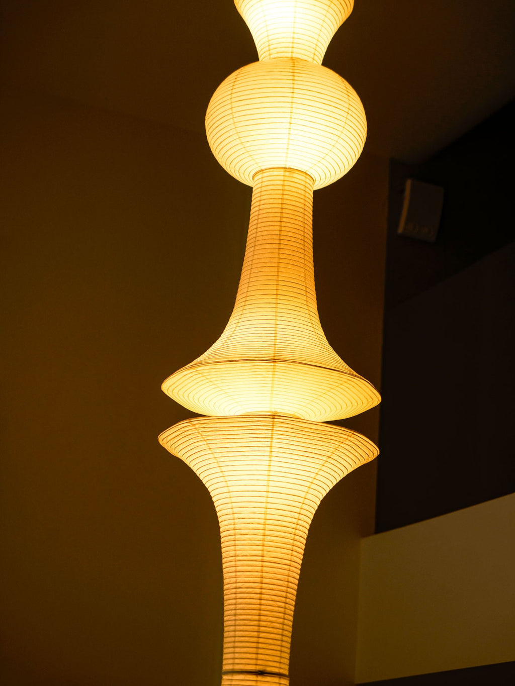 Washi Paper E Pendant Light, Tall Mulberry Shade, E26/E27, Hardwired