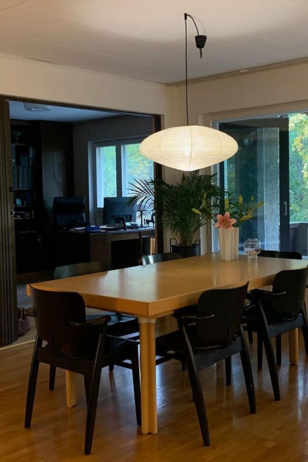 Pendellampe, håndlavet skærm i washipapir, E26/E27, 15A 21A 26A