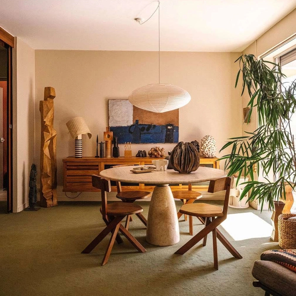 Pendellampe, håndlavet skærm i washipapir, E26/E27, 15A 21A 26A