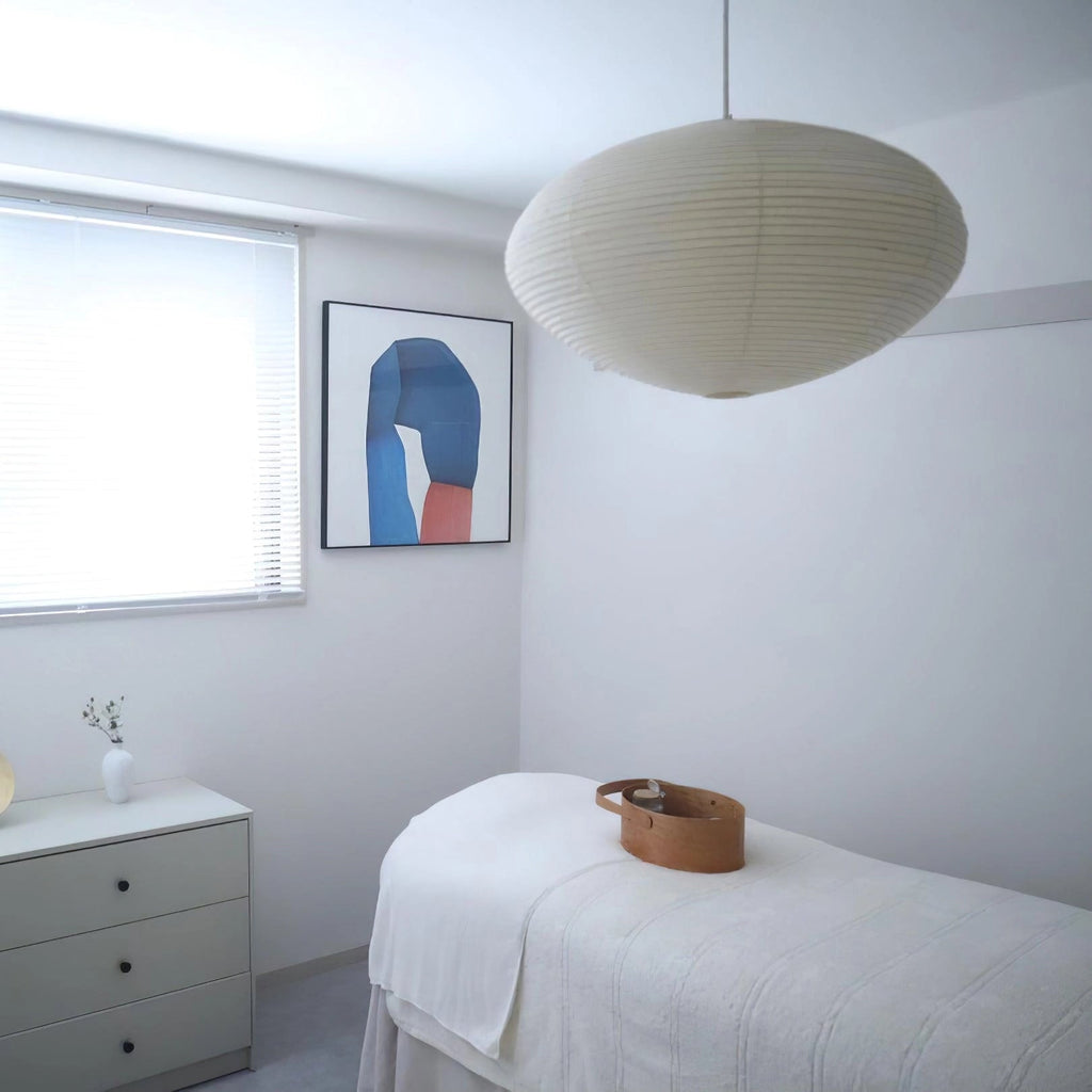 Washi-papir Swag pendellampe, Mulberry-skærm, E26/E27, stik-tilslutning