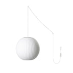 Nelson Bubble Swag Pendant Light close-up of the wireframe shade