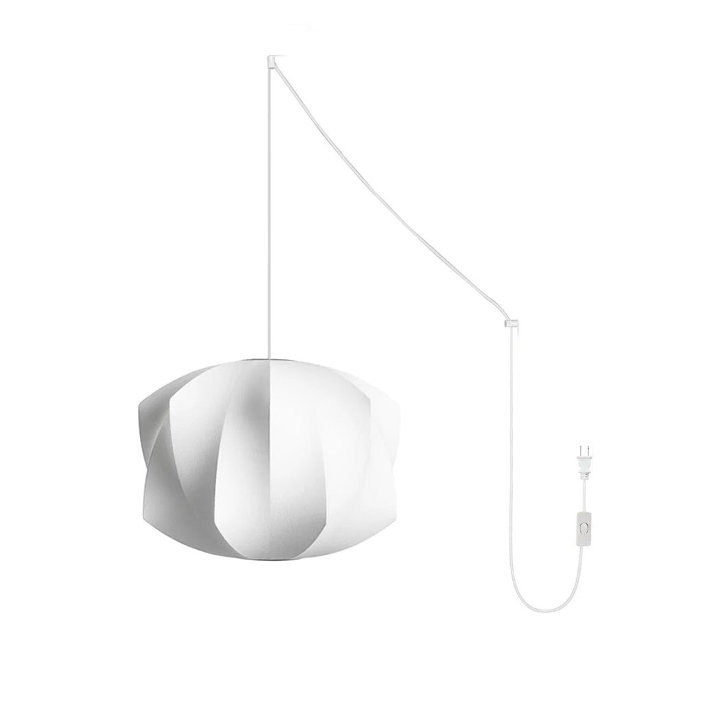 Nelson Bubble Swag Pendant Light glowing softly in an interior
