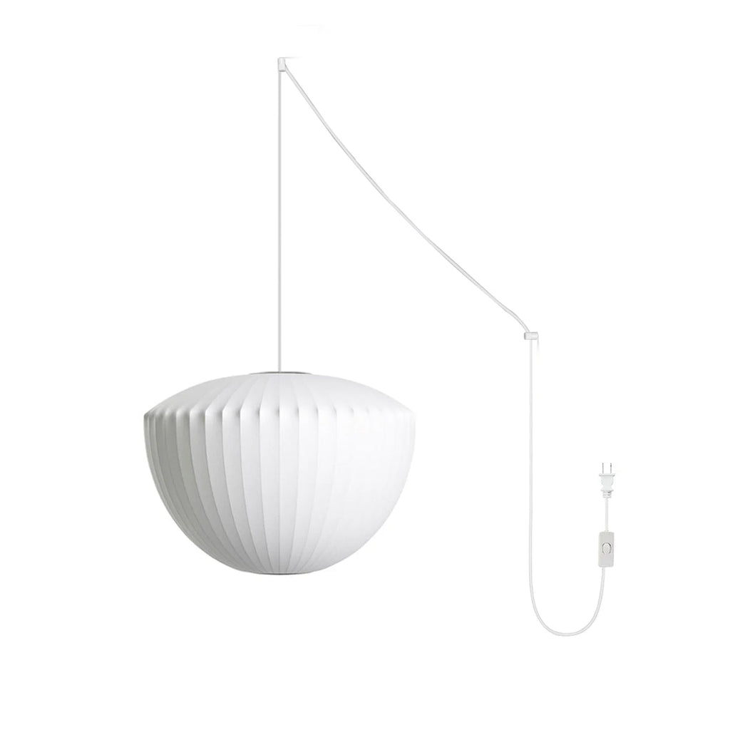 Nelson Bubble Swag Pendant Light wire shade detail