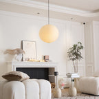 Mulberry paper pendant light with soft diffused glow