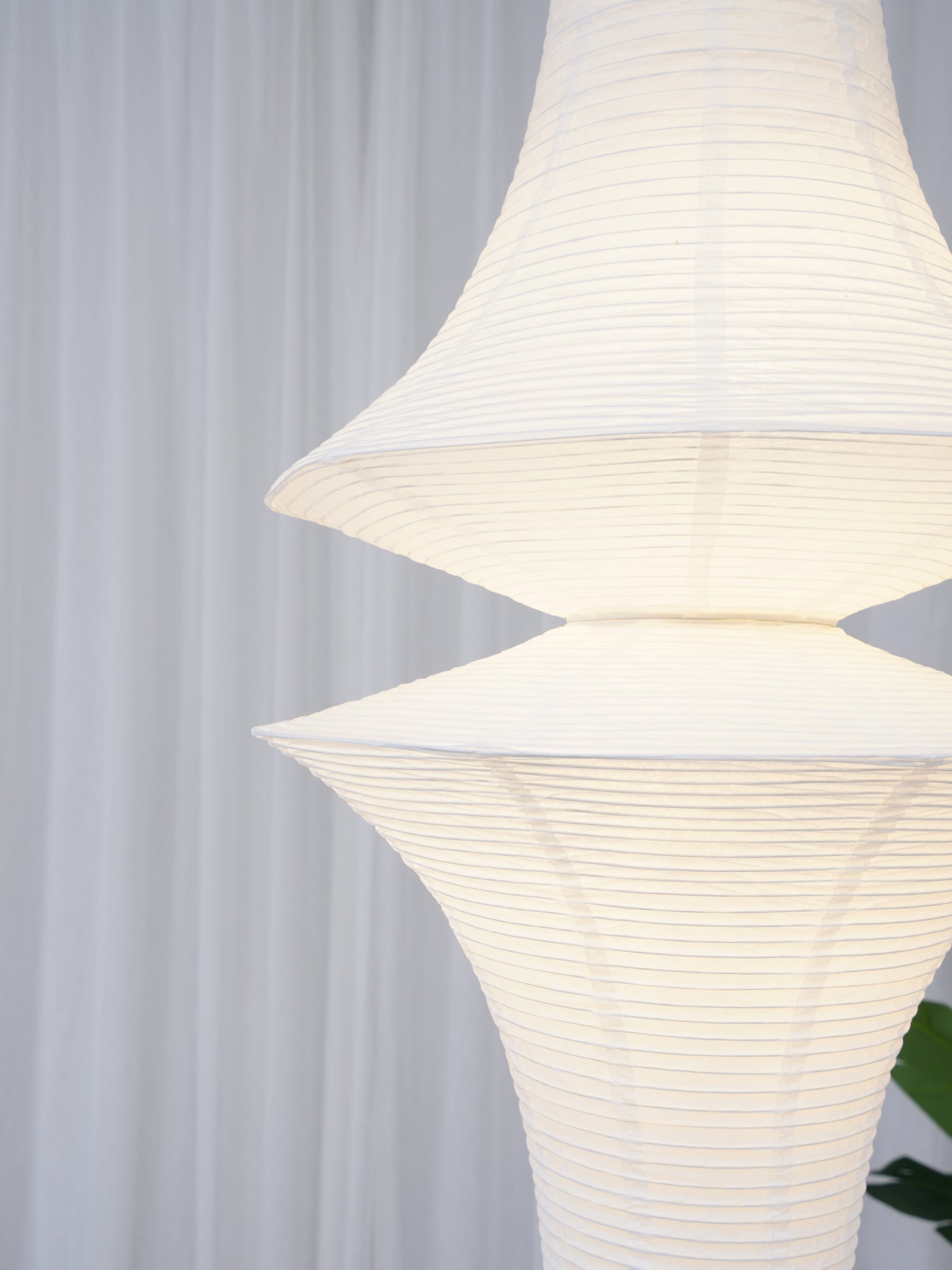 Washi Paper E Pendant Light, Tall Mulberry Shade, E26/E27, Hardwired