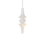 Tall washi paper pendant shade with soft diffused glow