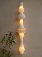 Washi Paper E Pendant Light, Tall Mulberry Shade, E26/E27, Hardwired