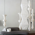 Washi Paper E Pendant Light, Tall Mulberry Shade, E26/E27, Hardwired