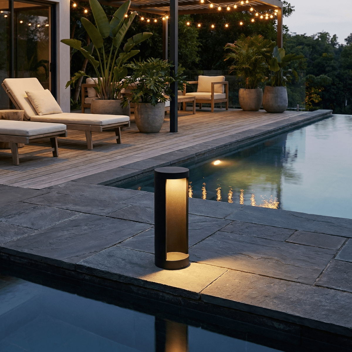 Waterproof LED Garden Bollard Light For Outdoor Walkways And Spaces