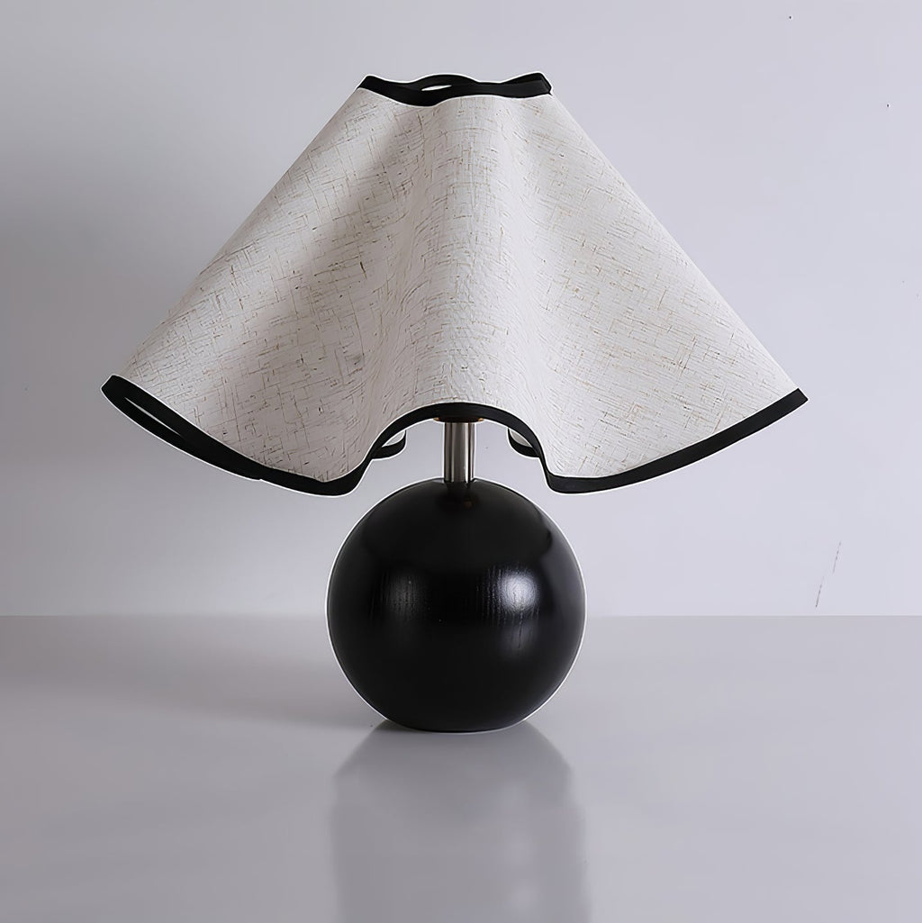 Wavecrest table lamp styled with natural decor elements