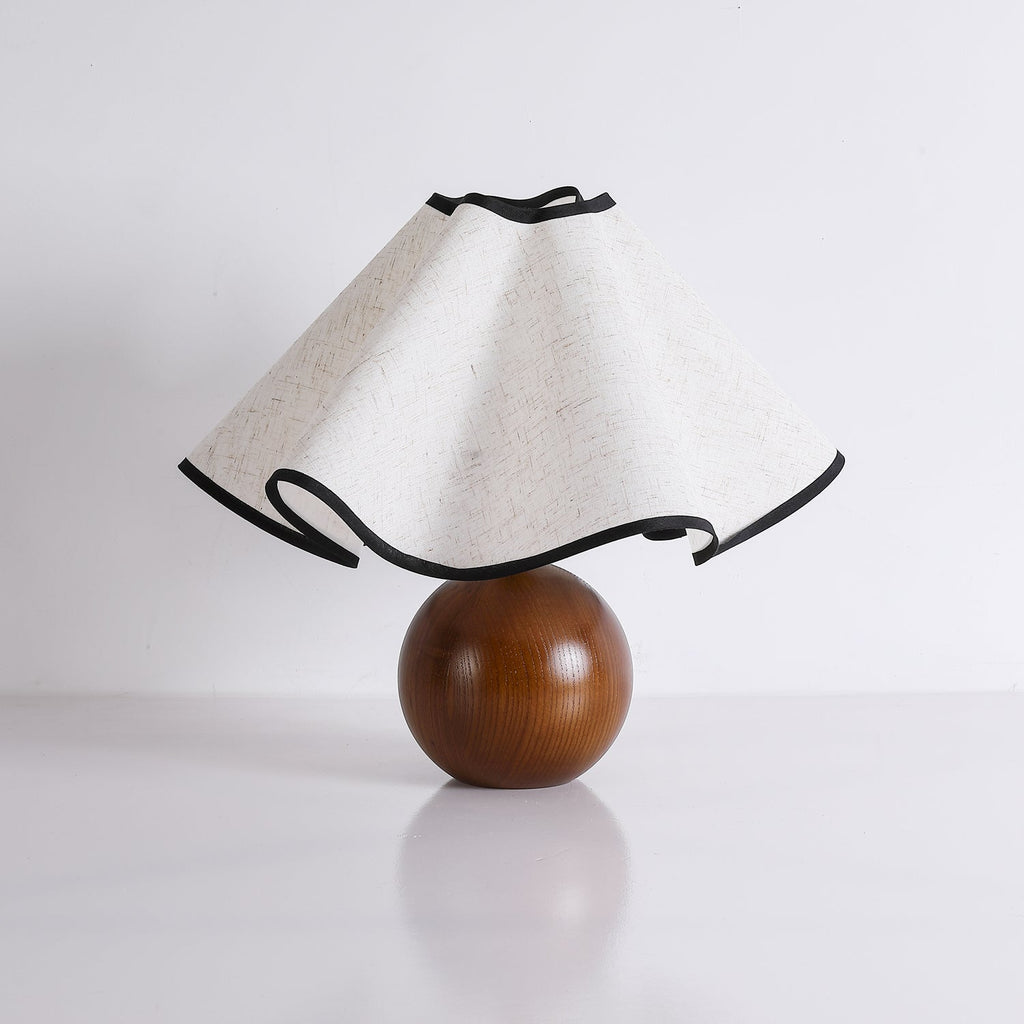 Wavecrest table lamp styled in a coastal living space