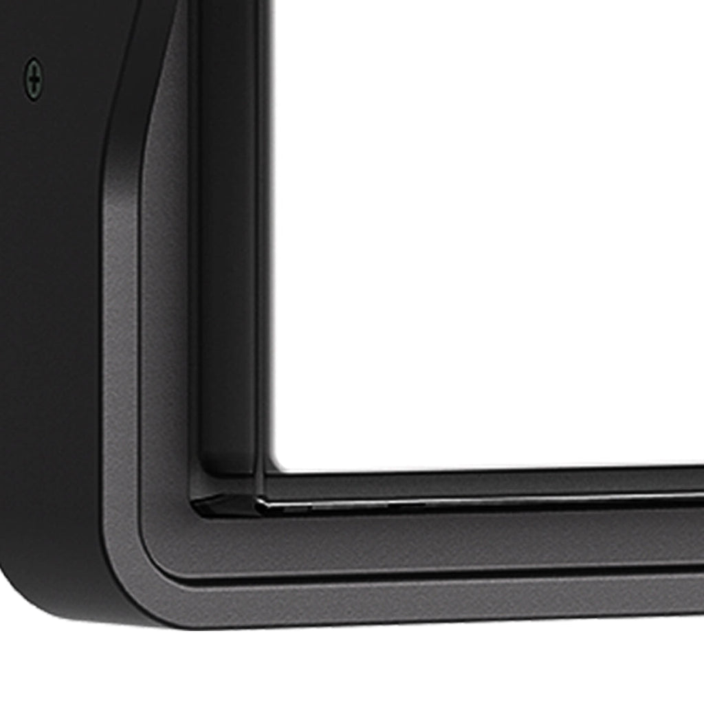 Arandela Exterior Quadrada em Alumínio Preto, LED Branco Quente 12W