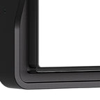 Arandela Exterior Quadrada em Alumínio Preto, LED Branco Quente 12W
