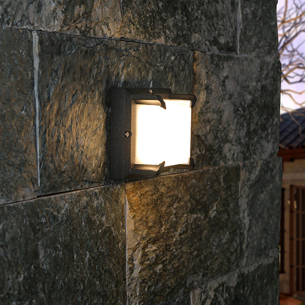 Faith vegglampe for utendørsbruk, moderne støpt aluminium med OSRAM LED