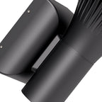 リヴィコーンLED屋外壁掛けライト、黒ダイキャストアルミニウム製、IP65