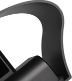 Magda Adjustable LED Outdoor Wall Light, Black Aluminum, Dual-Head