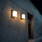 Faith vegglampe for utendørsbruk, moderne støpt aluminium med OSRAM LED