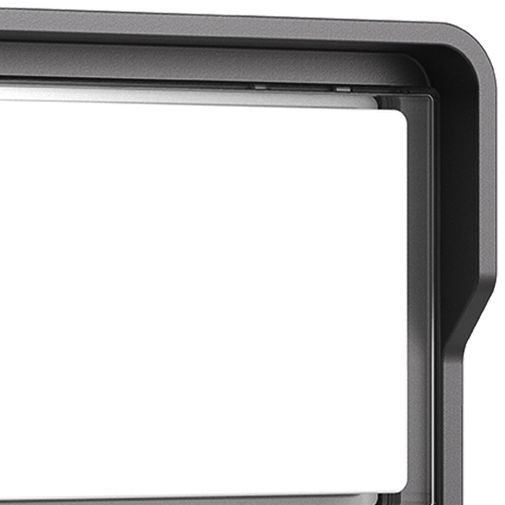 Applique murale LED Stan, aluminium noir flash carré pour l’extérieur  