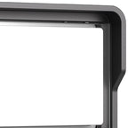 Applique murale LED Stan, aluminium noir flash carré pour l’extérieur  