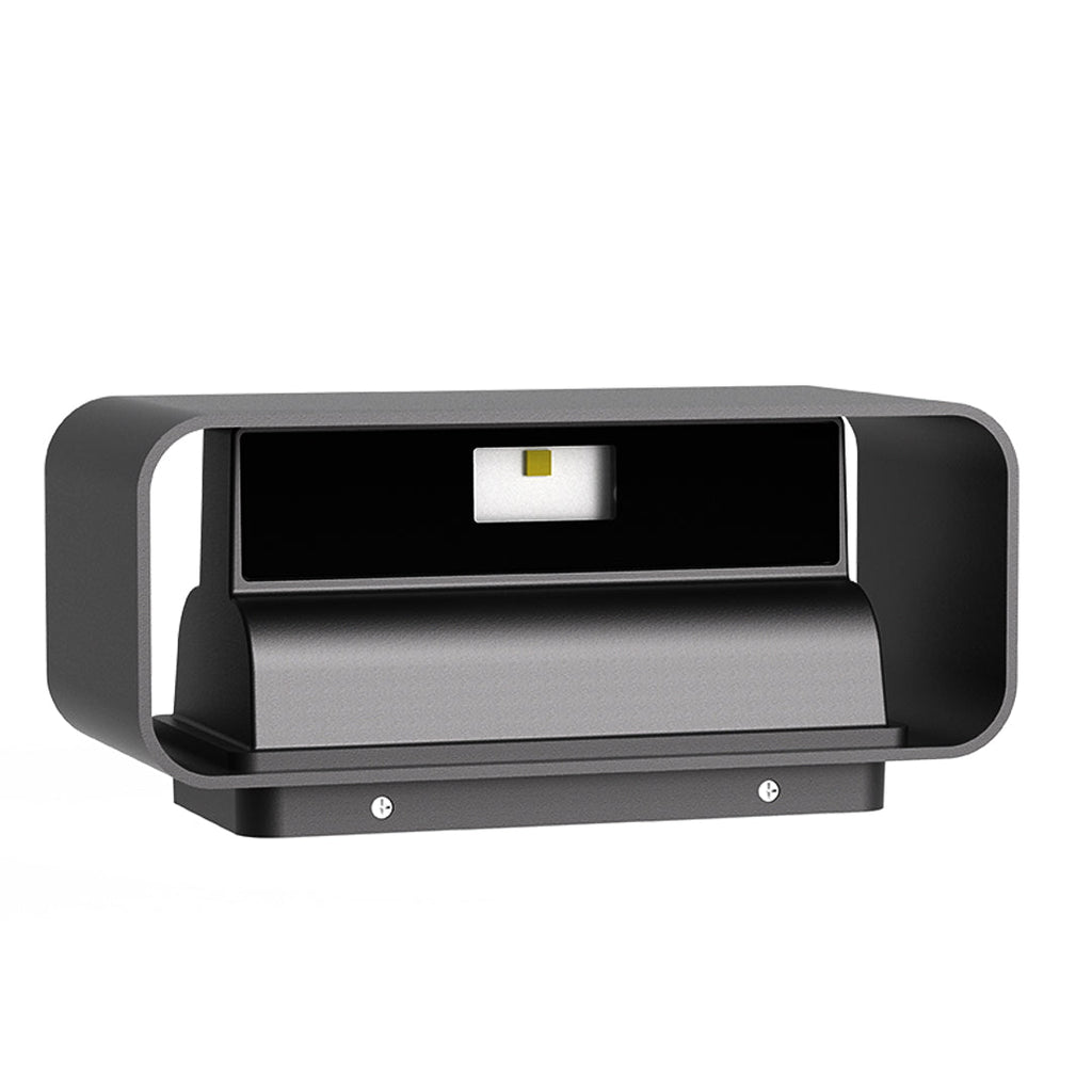 Up And Down Nordic Aluminum Outdoor Wall Light With Glass Shades