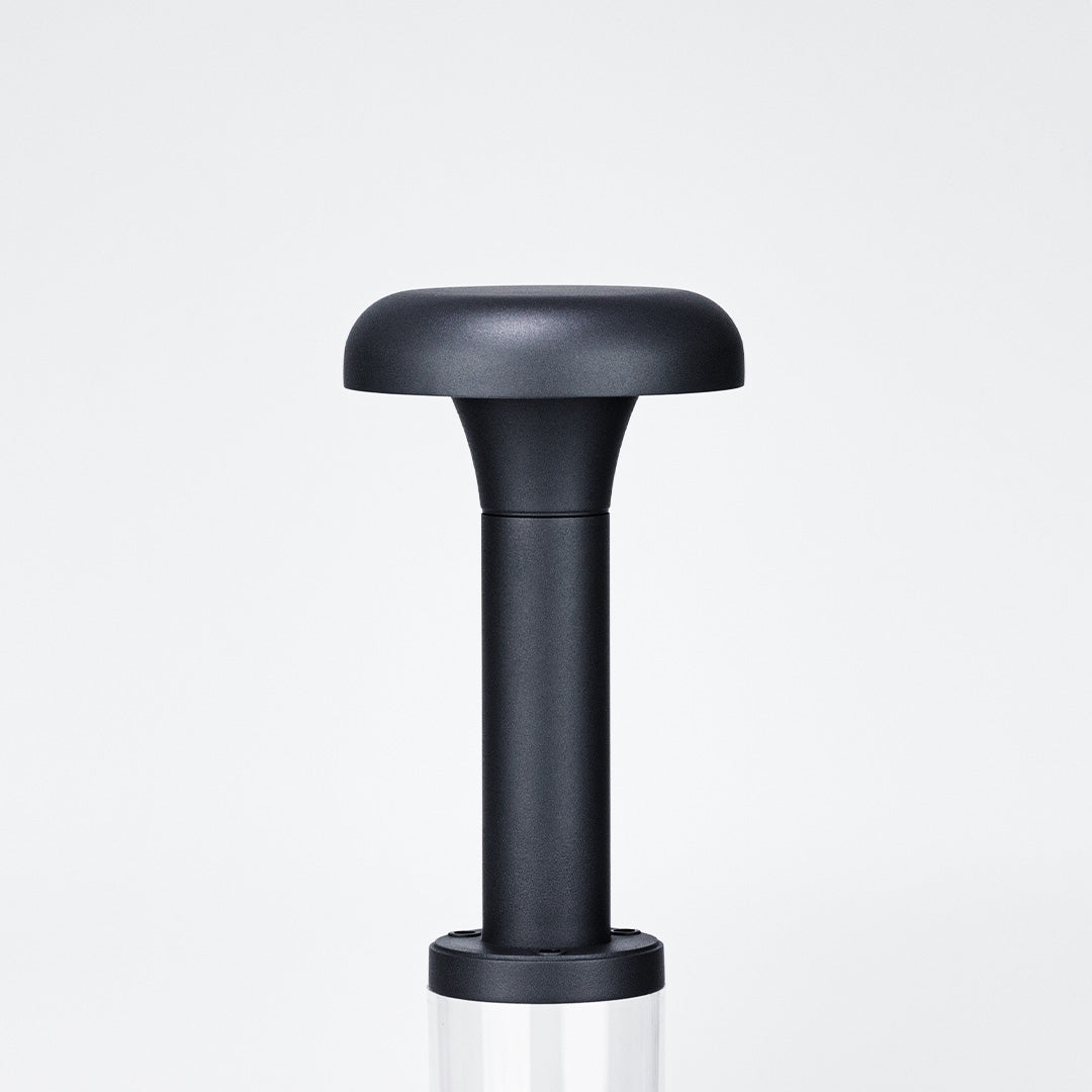 Matte Black Aluminum Bollard Light, 30cm or 60cm Outdoor LED Lamp