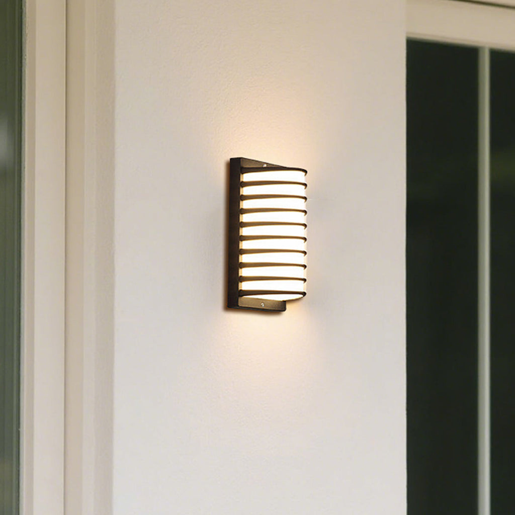 Laurce Nordic LED udendørs væglampe, sort aluminium, OSRAM-chip