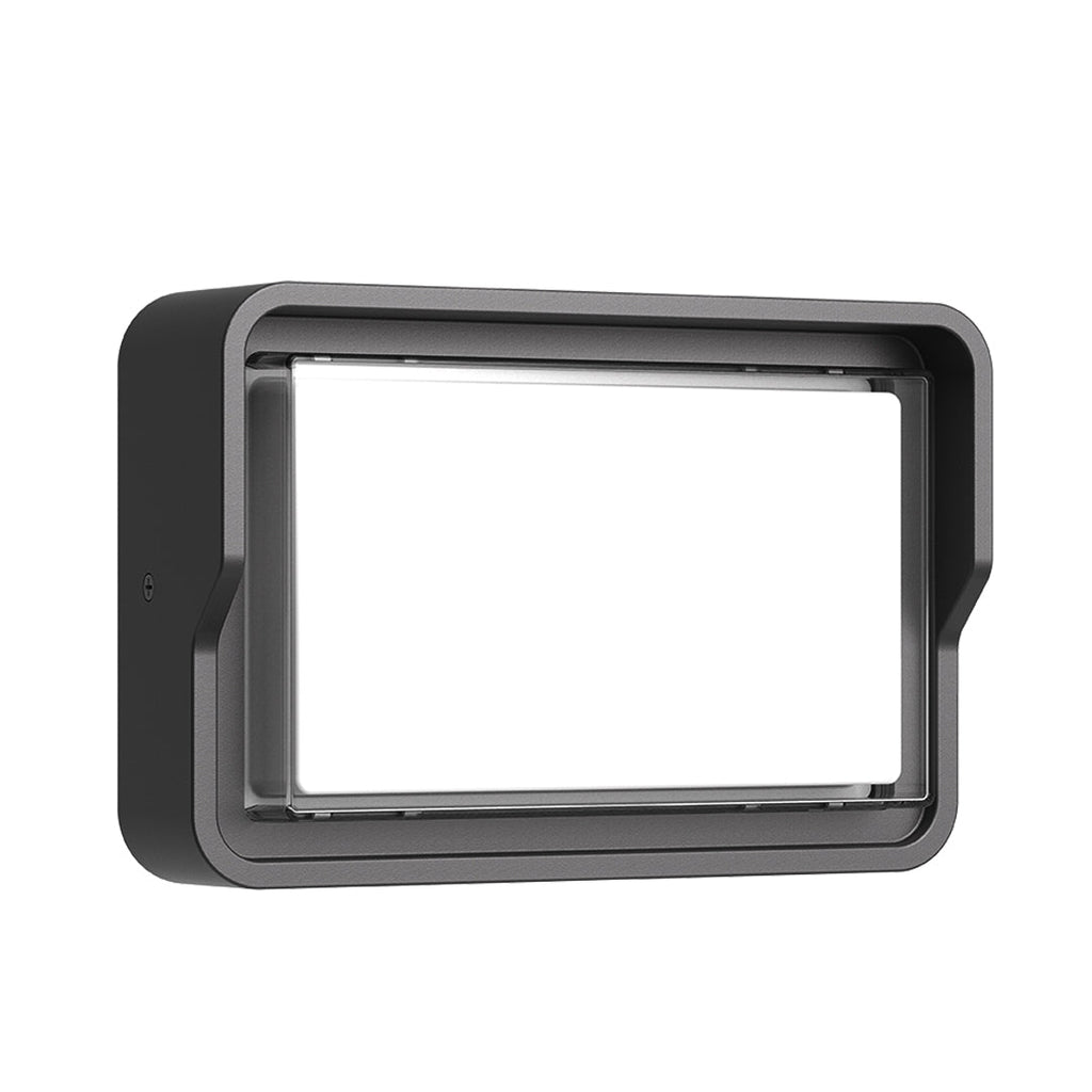 Applique murale LED Stan, aluminium noir flash carré pour l’extérieur  
