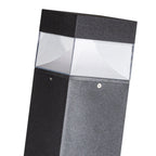 80cm Black Aluminum Lawn Bollard Light, OSRAM LED Nordic Design