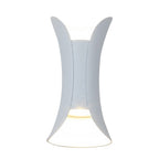 Applique murale extérieure Sunshine en aluminium et verre, lumière LED haut-bas