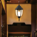 Saantha Antique European Outdoor Chandelier, Cast Aluminum & Glass