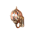 Outdoor Pillar Light, Cast Aluminum With Clear Glass Shade