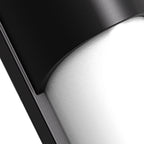 Laurce Nordic LED udendørs væglampe, sort aluminium, OSRAM-chip