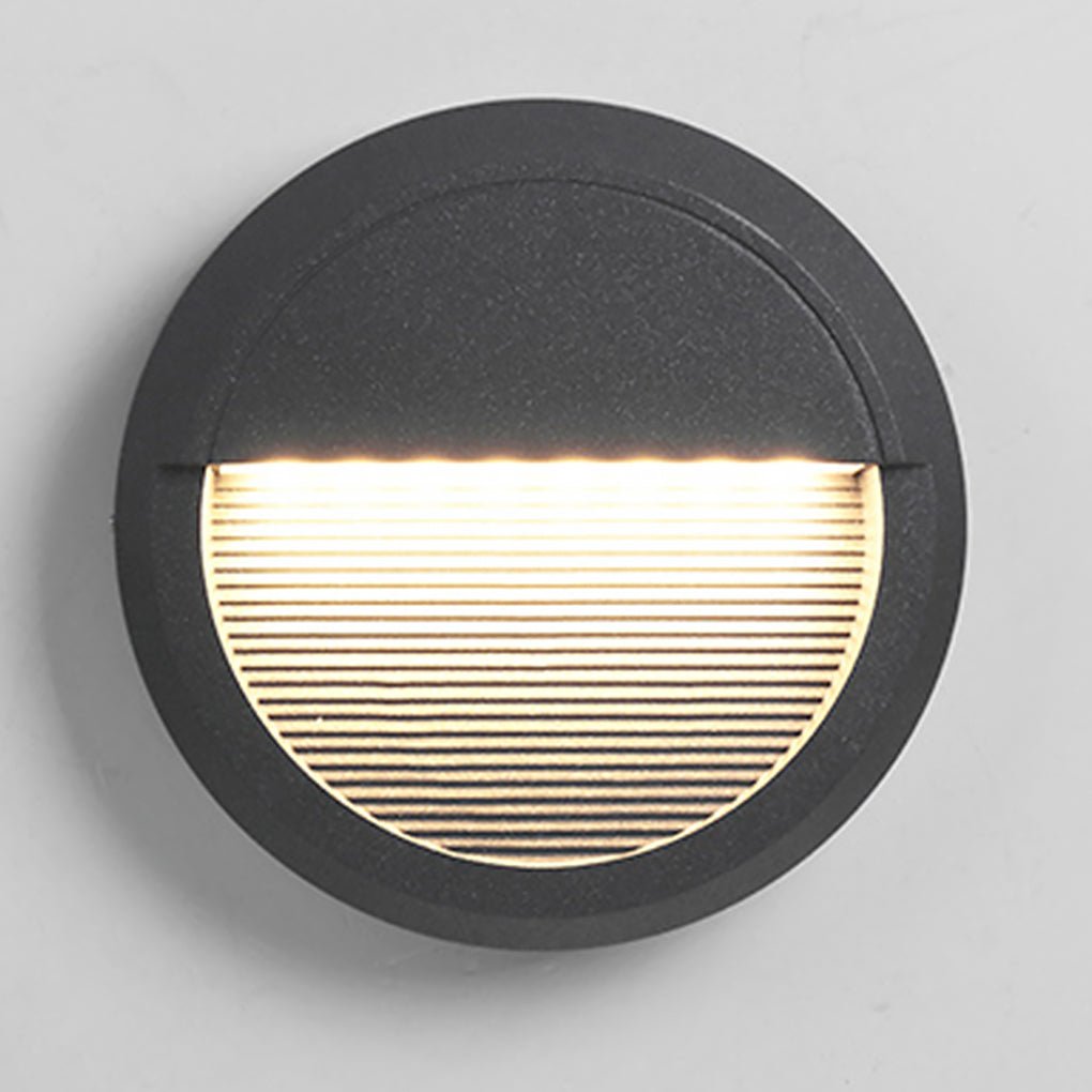 Hjørnetrinnlys for gårdsplasser, værbestandig aluminium LED-design