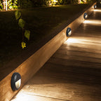 Hjørnetrinnlys for gårdsplasser, værbestandig aluminium LED-design
