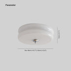 Dimension drawing for the Clérachic two-tier flush mount ceiling light, Dia. 40cm (≈15.7″) / 32cm (≈12.6″) wide and 13cm (≈5.1″) high.