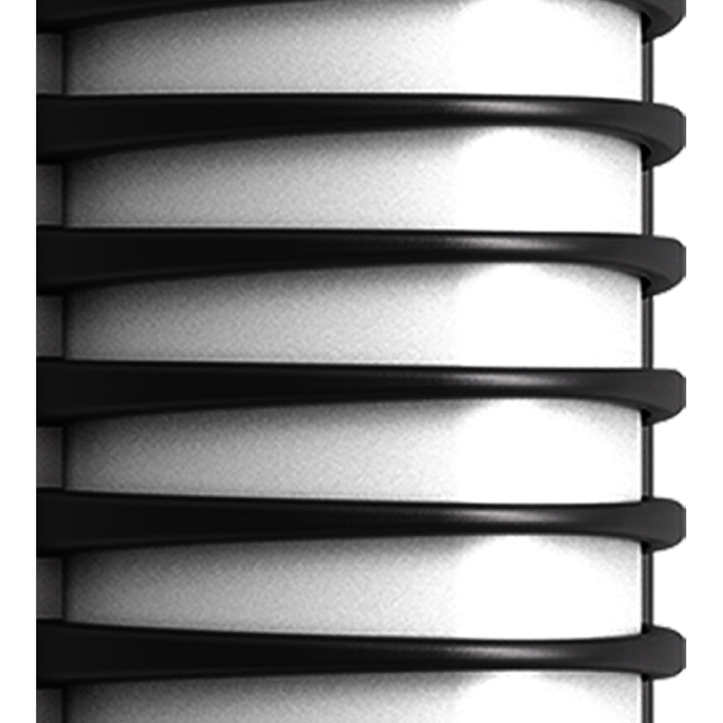 Laurce Nordic LED udendørs væglampe, sort aluminium, OSRAM-chip