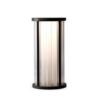 Lampadaire cylindrique avec abat-jour taillé en cristal, style vintage américain